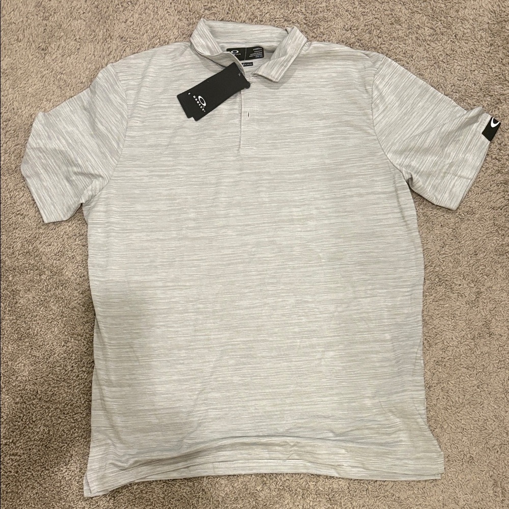 Oakley Men’s Light Heather Gray Polo